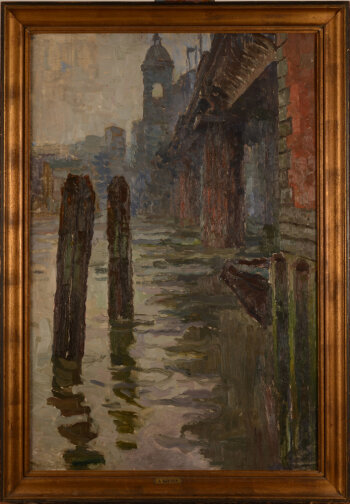 Albert Baertsoen Cannon street bridge 1918