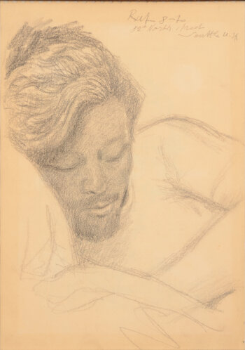 Albert Beaussaert Portrait of Raf sleeping 1970 Seattle