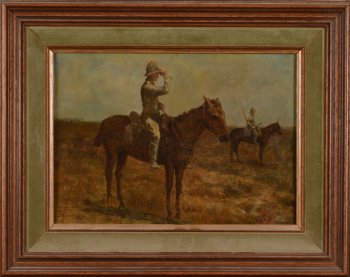 George Bernie Cavalry officer in Indonesia