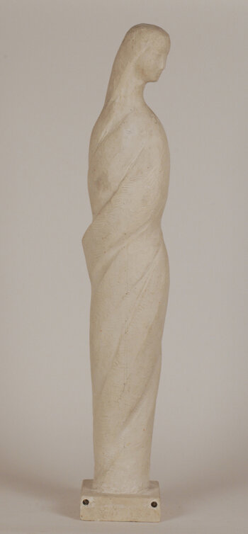 Roger Bracke standing figure with cloak