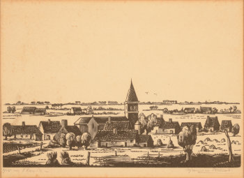 Maurice Brocas woodcut En Flandre