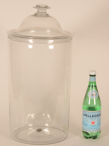 Giant glass 19th century candy jar