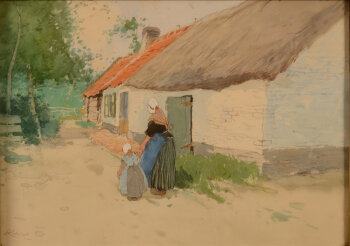 Henri Cassiers Morning walk