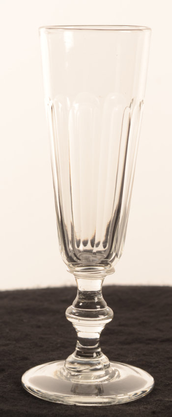 Champagne flute glass knob