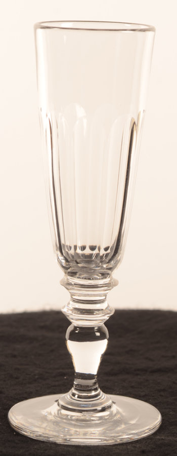Champagne flute glass baluster