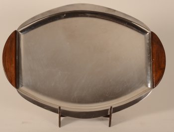 Albert Charlent silver art deco tray