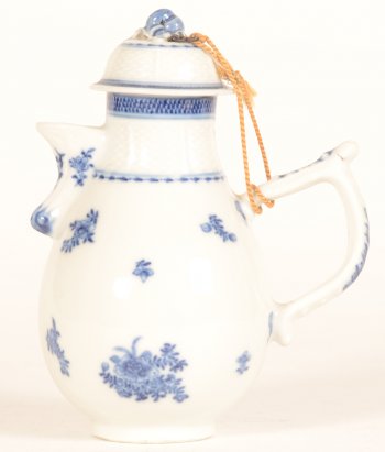 A smal Chinese porcelain blue and white European taste coffee pot.