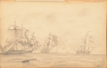 Johan Godefriedus Coblijn three drawings and one watercolour