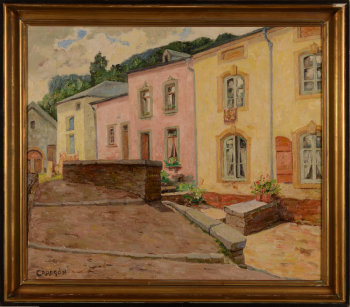 Oscar Coddron view of a village
