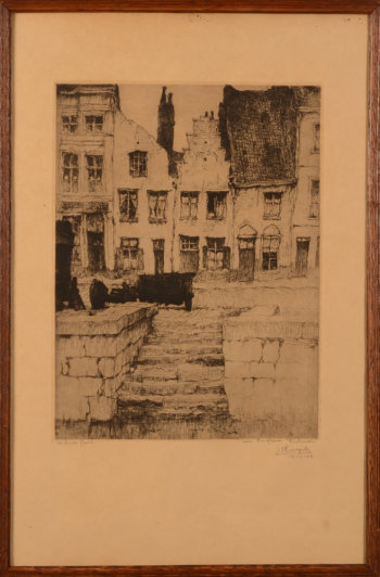 Jules De Bruycker etching De Lievekaai