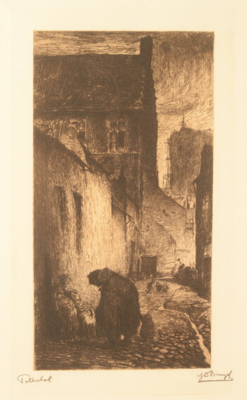 Jules De Bruycker Patershol 1906 etching
