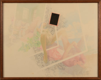 Pol De Clercq pop art mixed media drawing
