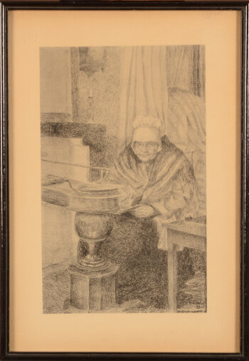 Anna de Weert the beguine near the stove 1898