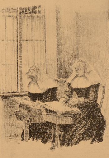 Anna de Weert beguines embroidering 1902