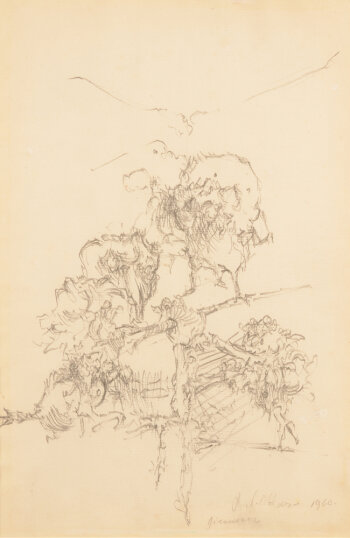 Roel D‘Haese original pencil drawing 1960