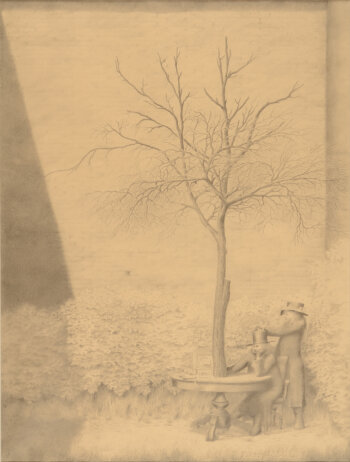 Roeland (Roel) Pieterszoon d'Haese a magic realist drawing 1976