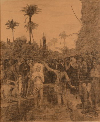 Charles Doudelet baptising of Christ