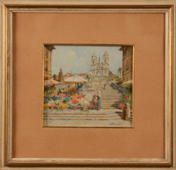 Ugo Fioravanti Spanish steps in Roma