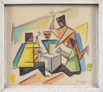 Marcel Laforêt the cardplayers