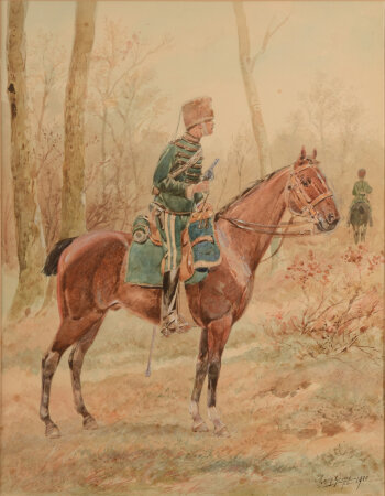 Louis Geens  Belgian Civil Gard on watch