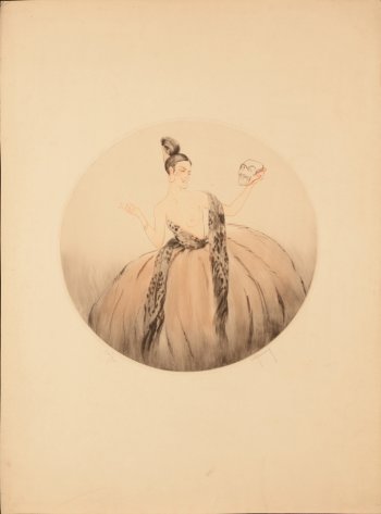 Pierre Rene Germinet Woman and mask