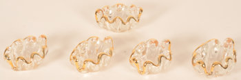 Glass salt cellars
