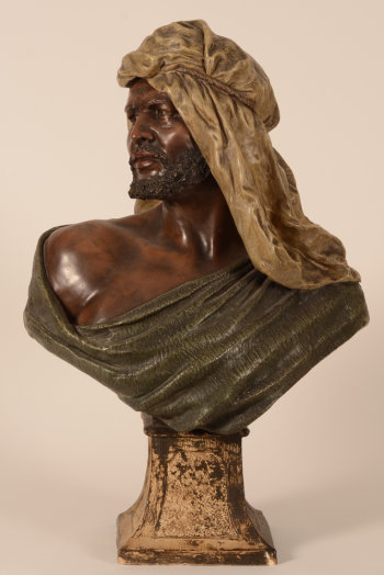 Friedrich Goldscheider bust arab man