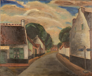 Irene Hamerlinck Expressionist Flemish Village