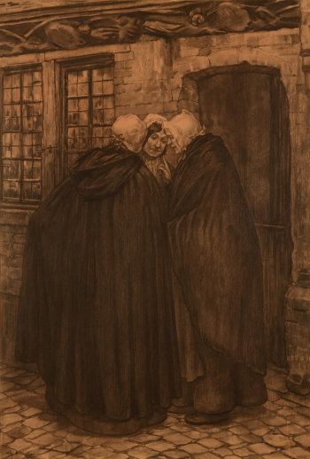 Alexandre Hannotiau Les commeres 1900