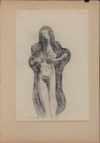 Arie Van Der Giessen Standing woman, study