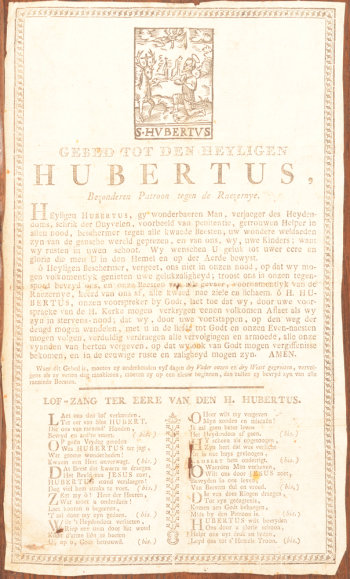 Saint Hubertus imprint