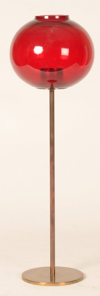 Hans-Ange Jakobsson glas and metal candle holder 1950's