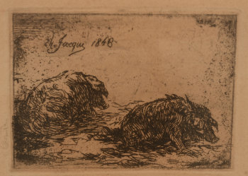 Charles Emile Jacque Porcs couchés