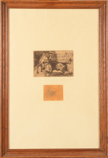 Jean Delvin Picador Etching and Drawing
