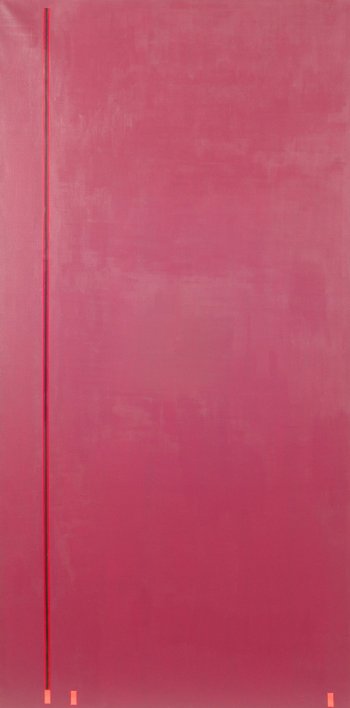 Leopold Leclercq large abstract painting with collage