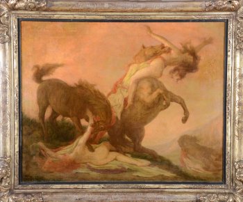 Auguste Leveque the horses of Diomedes