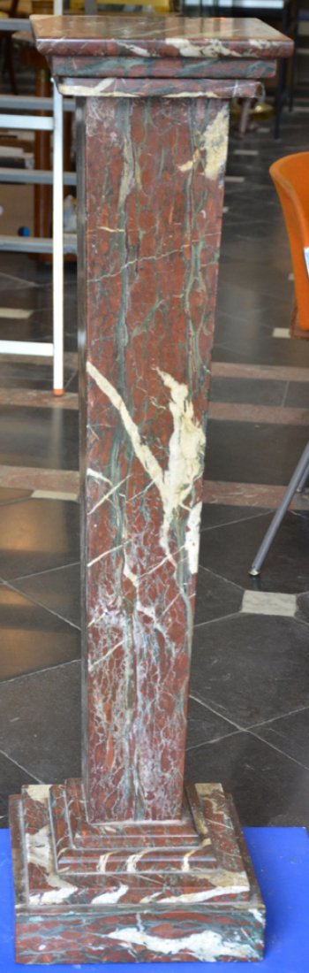 Marble Pedestal red