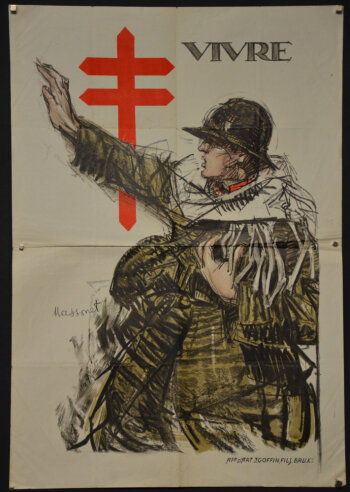 Armand Massonet Vivre original lithographic poster