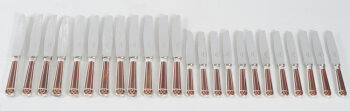 Christofle France a complete set of Talisman knives
