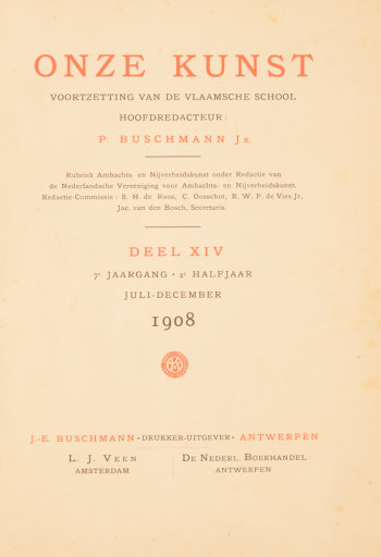 Onze Kunst 1908