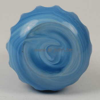 Blue glass vase