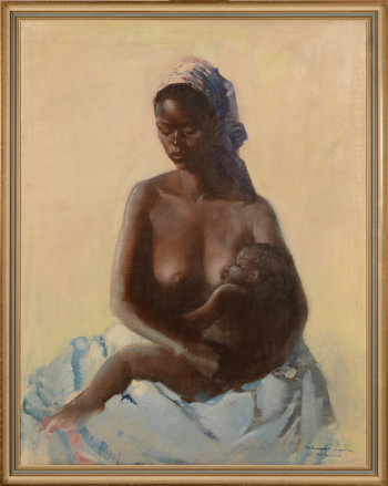 Gaston Parison African mother and child