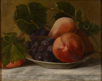 Léontine Plettinck a still life with grapes