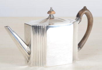 Michael Plummer, a silver tea pot, London 1795