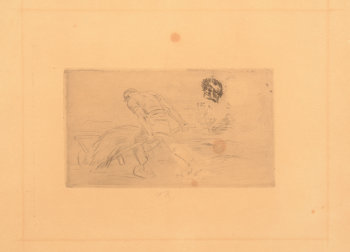 Felicien Rops Peine etching