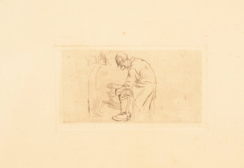 Felicien Rops etching Coin du Feu
