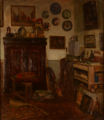 Willy Scaton interior of the artist 1931