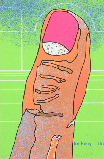 Jürgen Schneider The King 1971 screenprint