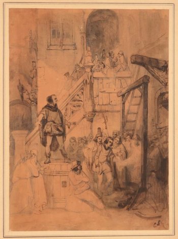 Cornelis Seghers drawing of a historical event