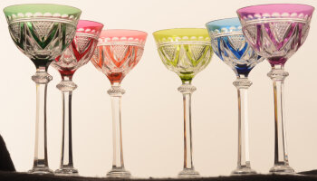 Saint-Louis or Baccarat set of 6 Roemers